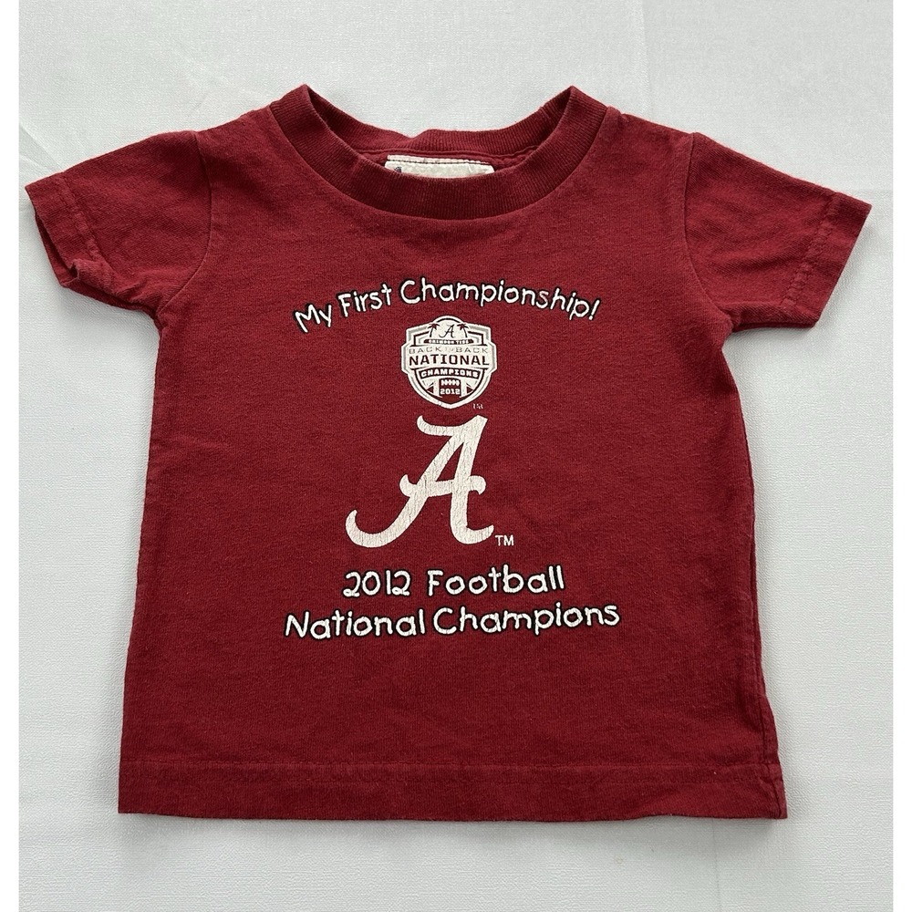 Alabama Crimson Tide Baby Shirt 6 Months 2012 National Champions Football Tee
